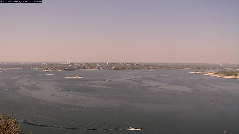 Lake Travis webcam, October 11, 2015 10:40 AM CT