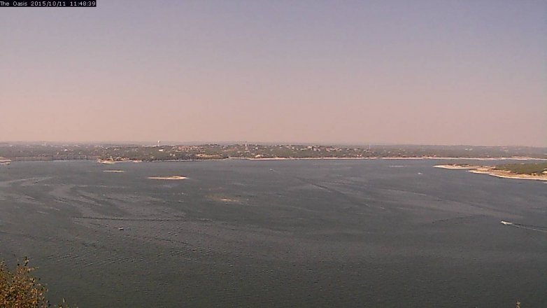Lake Travis webcam, October 11, 2015 10:55 AM CT