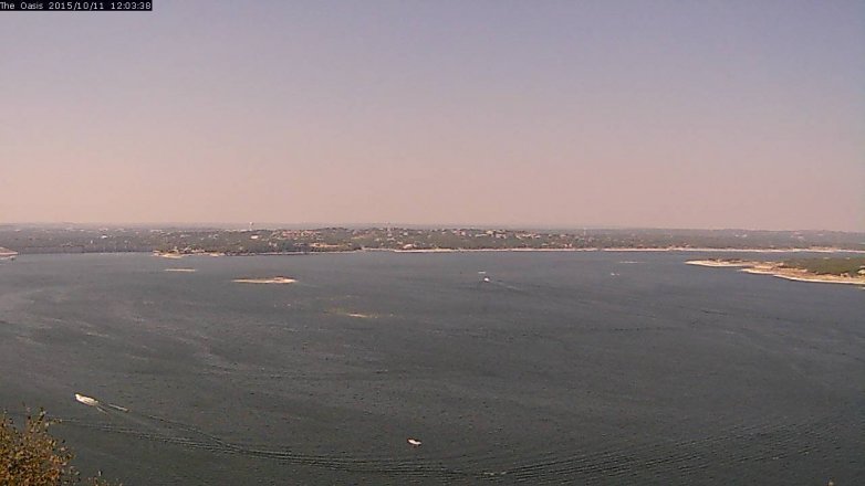Lake Travis webcam, October 11, 2015 11:10 AM CT
