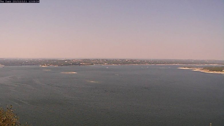 Lake Travis webcam, October 11, 2015 11:15 AM CT