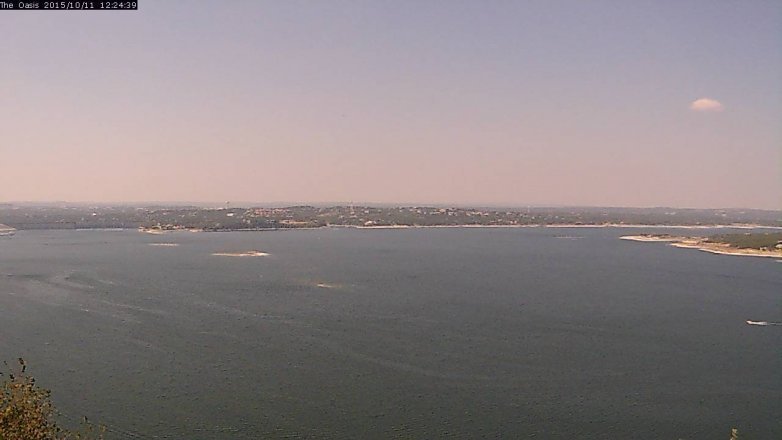 Lake Travis webcam, October 11, 2015 11:30 AM CT