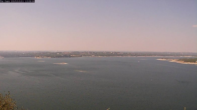 Lake Travis webcam, October 11, 2015 11:35 AM CT