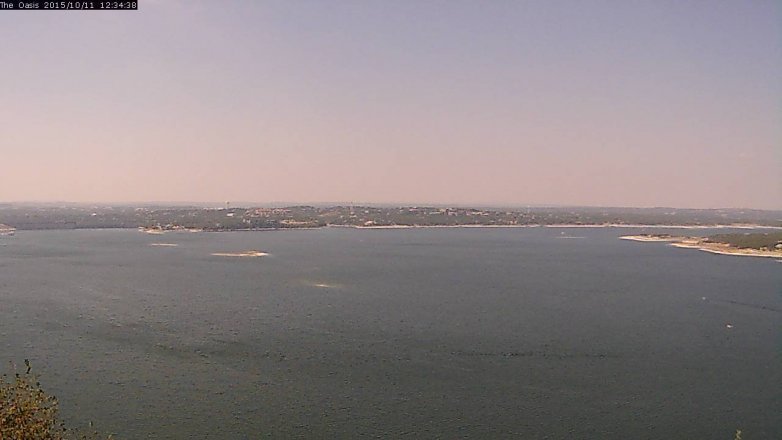 Lake Travis webcam, October 11, 2015 11:40 AM CT