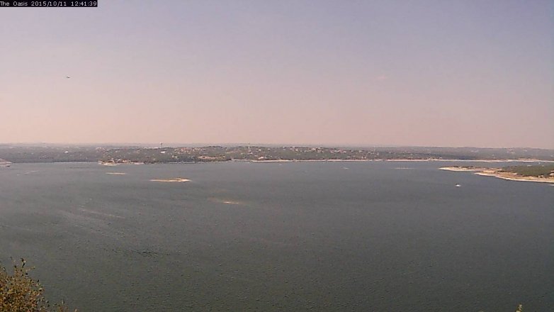 Lake Travis webcam, October 11, 2015 11:50 AM CT