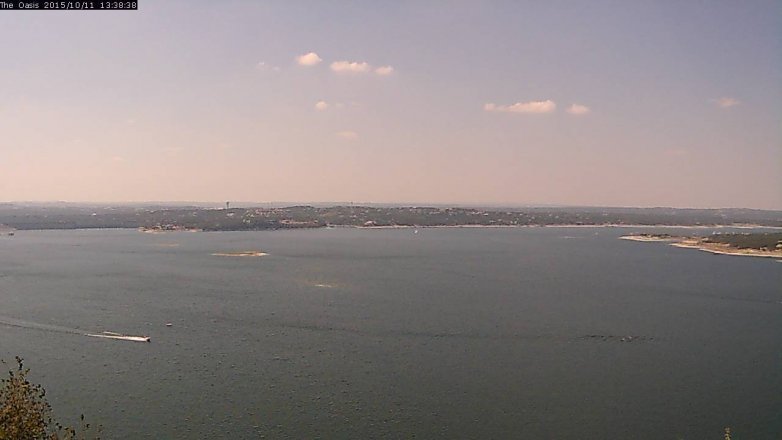 Lake Travis webcam, October 11, 2015 12:45 PM CT