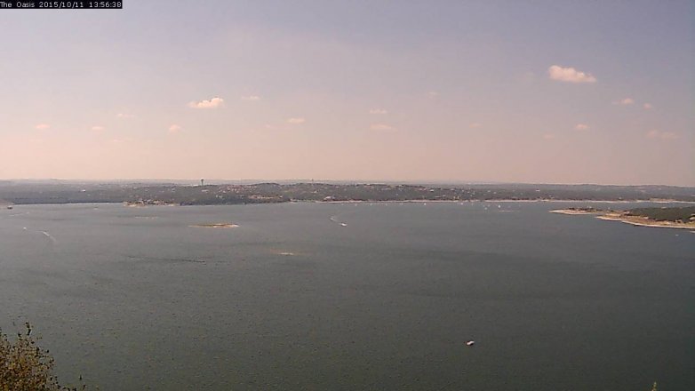 Lake Travis webcam, October 11, 2015 1:00 PM CT