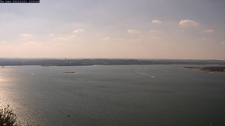 Lake Travis webcam, October 11, 2015 3:00 PM CT