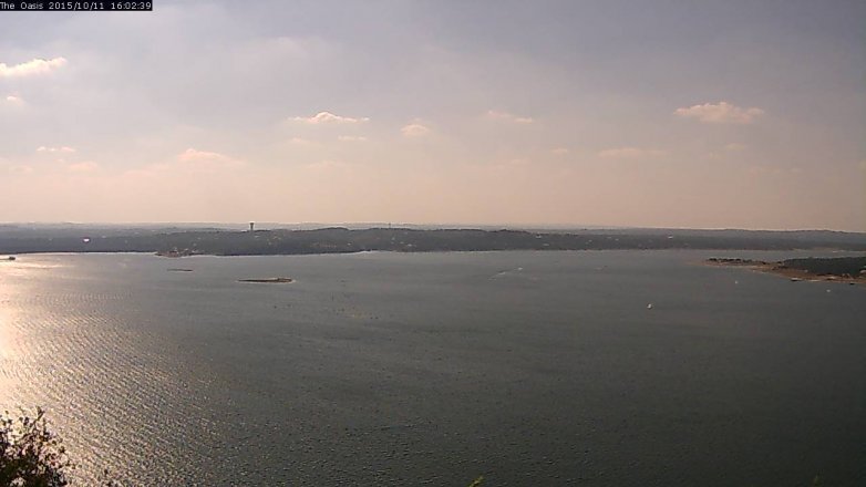Lake Travis webcam, October 11, 2015 3:10 PM CT