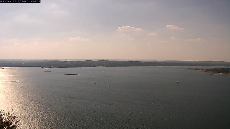 Lake Travis webcam, October 11, 2015 3:15 PM CT