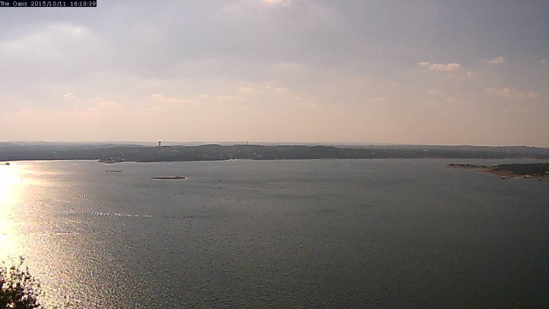 Lake Travis webcam, October 11, 2015 3:25 PM CT