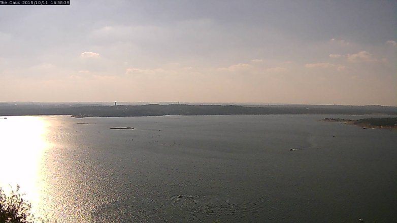 Lake Travis webcam, October 11, 2015 3:45 PM CT