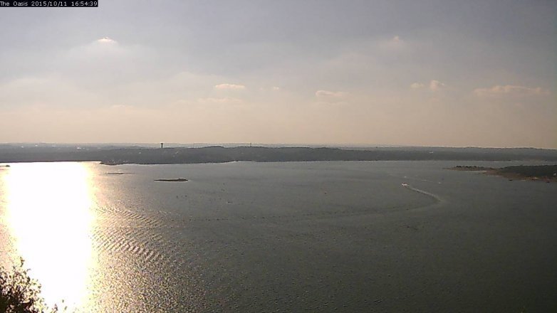 Lake Travis webcam, October 11, 2015 4:00 PM CT