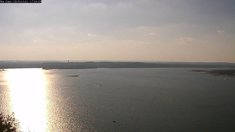 Lake Travis webcam, October 11, 2015 4:10 PM CT