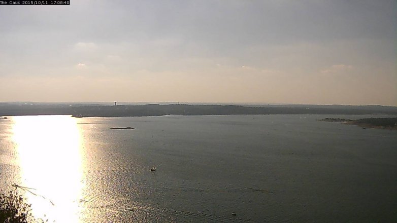 Lake Travis webcam, October 11, 2015 4:15 PM CT