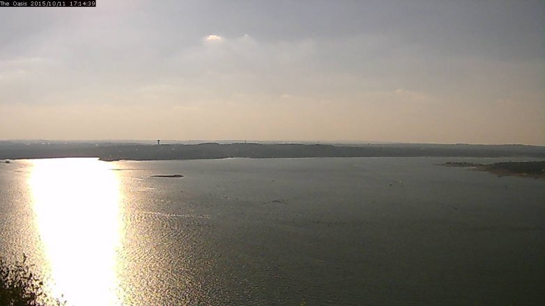 Lake Travis webcam, October 11, 2015 4:20 PM CT