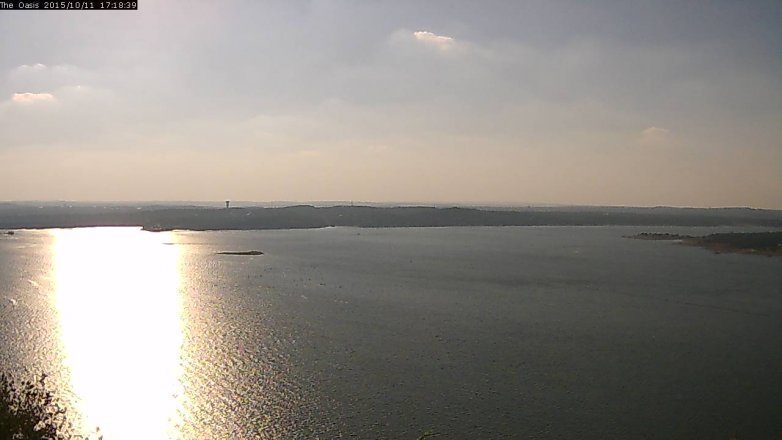 Lake Travis webcam, October 11, 2015 4:25 PM CT