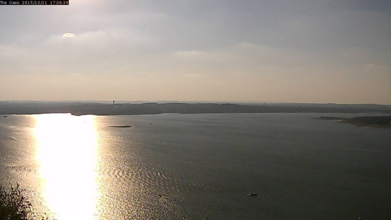 Lake Travis webcam, October 11, 2015 4:30 PM CT