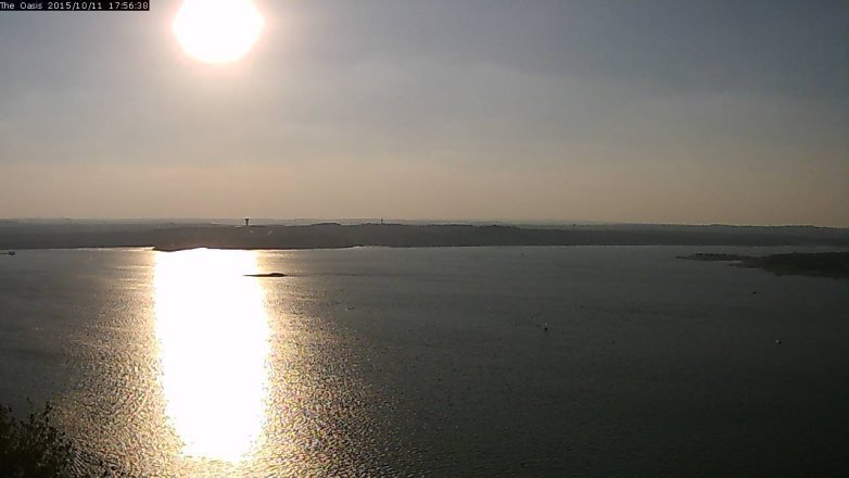 Lake Travis webcam, October 11, 2015 5:00 PM CT