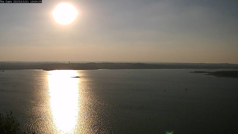 Lake Travis webcam, October 11, 2015 5:10 PM CT