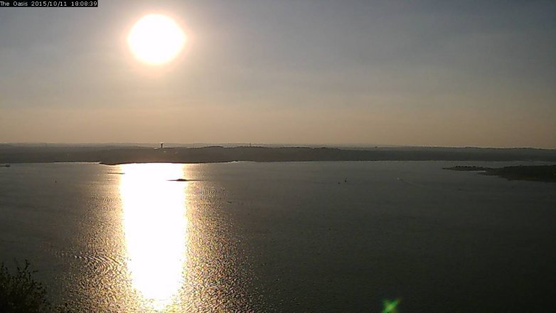 Lake Travis webcam, October 11, 2015 5:15 PM CT