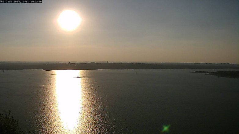 Lake Travis webcam, October 11, 2015 5:20 PM CT