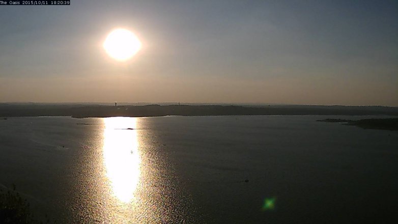 Lake Travis webcam, October 11, 2015 5:25 PM CT
