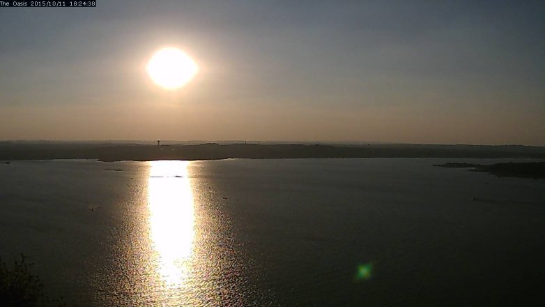 Lake Travis webcam, October 11, 2015 5:30 PM CT
