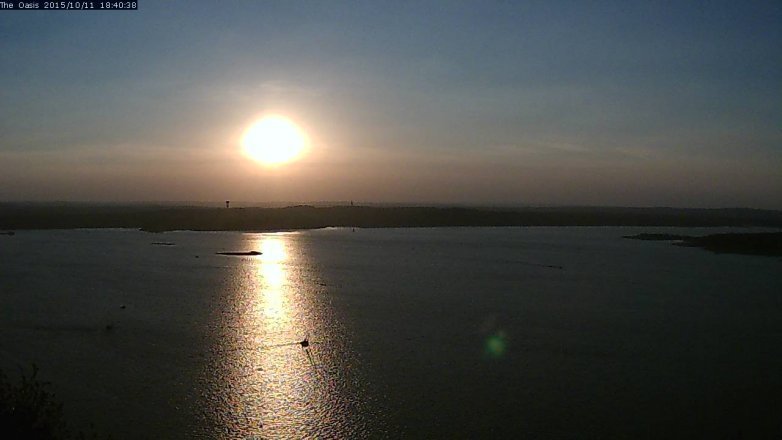 Lake Travis webcam, October 11, 2015 5:45 PM CT