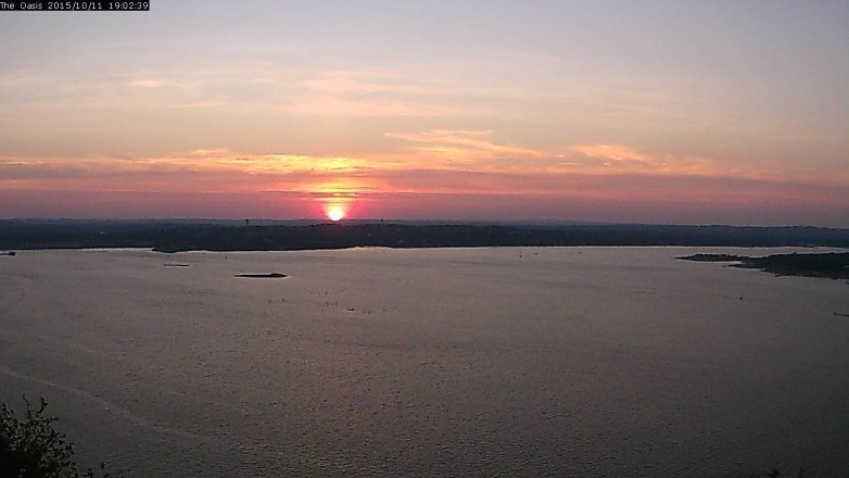 Lake Travis webcam, October 11, 2015 6:10 PM CT