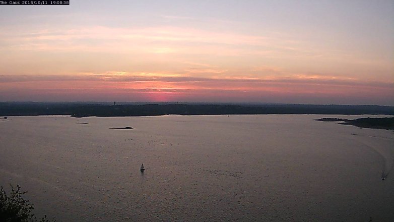 Lake Travis webcam, October 11, 2015 6:15 PM CT