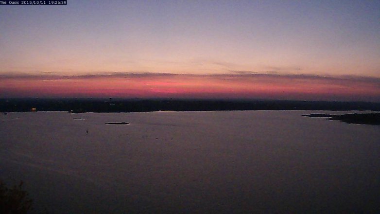 Lake Travis webcam, October 11, 2015 6:30 PM CT