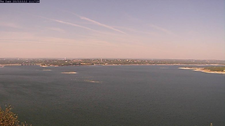 Lake Travis webcam, October 12, 2015 10:25 AM CT