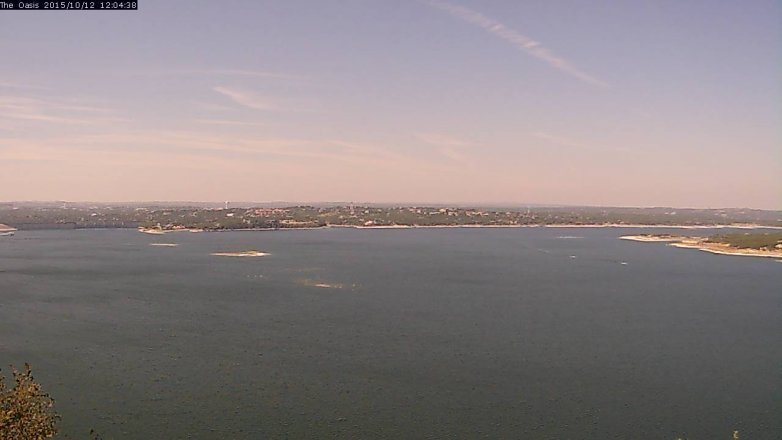 Lake Travis webcam, October 12, 2015 11:10 AM CT