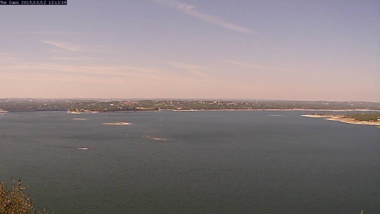 Lake Travis webcam, October 12, 2015 11:20 AM CT