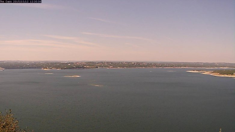 Lake Travis webcam, October 12, 2015 11:35 AM CT