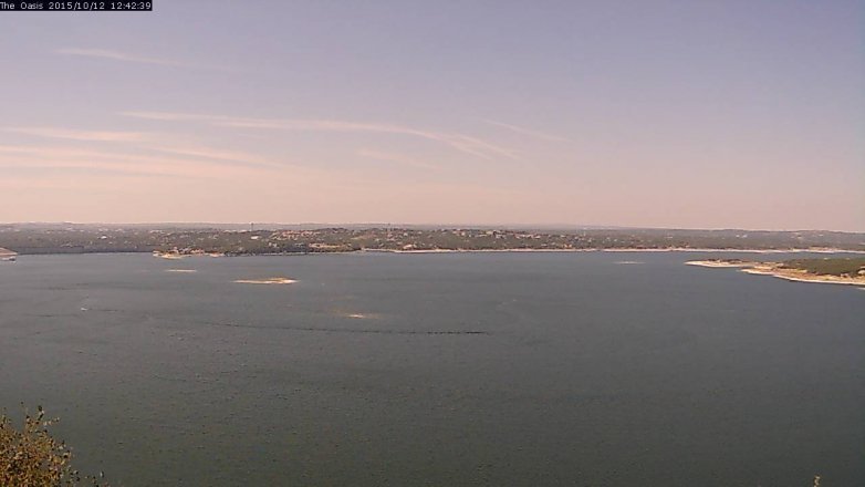 Lake Travis webcam, October 12, 2015 11:50 AM CT