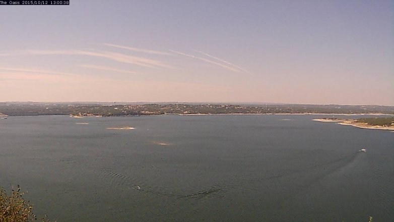 Lake Travis webcam, October 12, 2015 12:05 PM CT