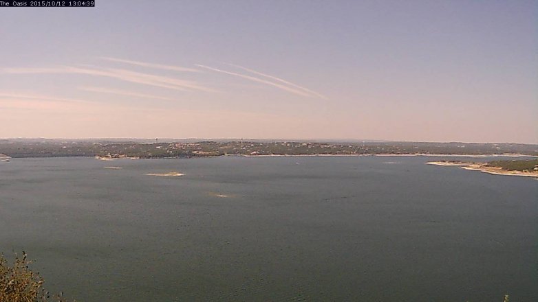 Lake Travis webcam, October 12, 2015 12:10 PM CT