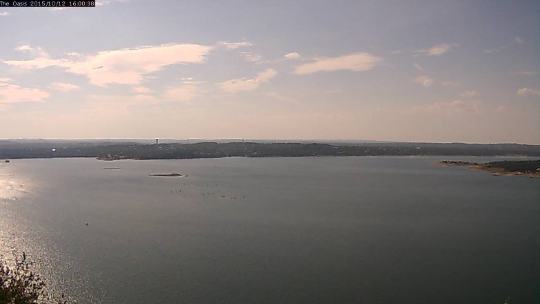 Lake Travis webcam, October 12, 2015 3:05 PM CT