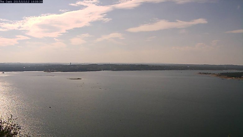 Lake Travis webcam, October 12, 2015 3:15 PM CT