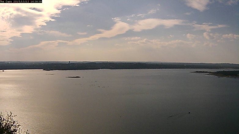 Lake Travis webcam, October 12, 2015 3:45 PM CT