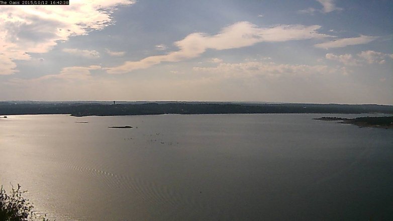 Lake Travis webcam, October 12, 2015 3:50 PM CT