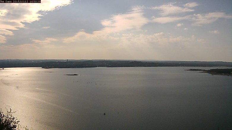 Lake Travis webcam, October 12, 2015 3:55 PM CT