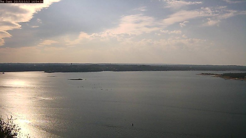 Lake Travis webcam, October 12, 2015 4:00 PM CT