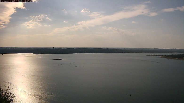 Lake Travis webcam, October 12, 2015 4:10 PM CT