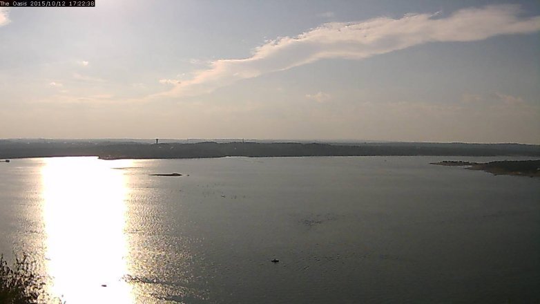 Lake Travis webcam, October 12, 2015 4:30 PM CT