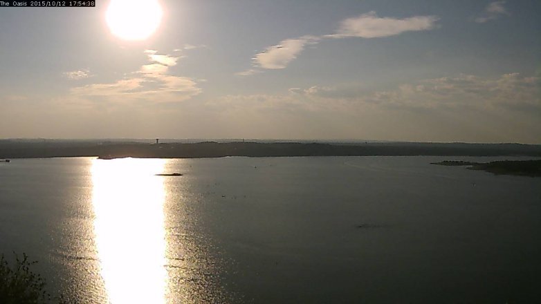 Lake Travis webcam, October 12, 2015 5:00 PM CT