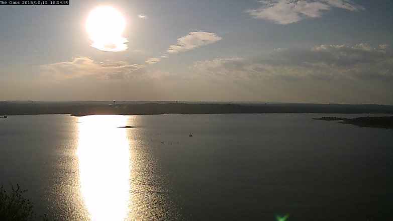 Lake Travis webcam, October 12, 2015 5:10 PM CT