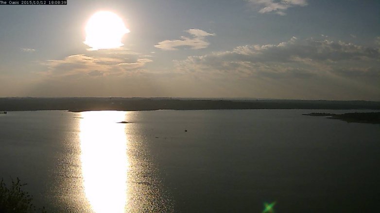 Lake Travis webcam, October 12, 2015 5:15 PM CT