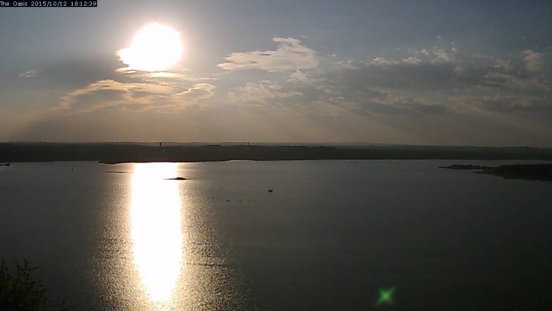 Lake Travis webcam, October 12, 2015 5:20 PM CT